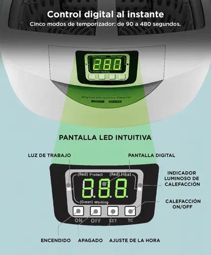 LAVADORA ULTRASONICA 2.5L gadnic imagen 2