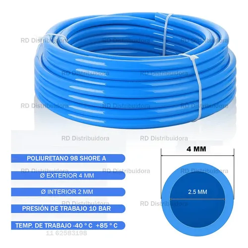 MANGUERA PU 4X2 AZUL / mtr
